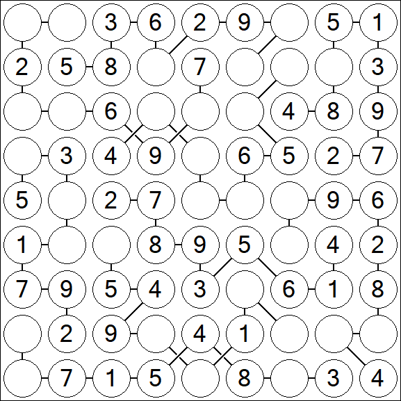 Chain Sudoku - Easy