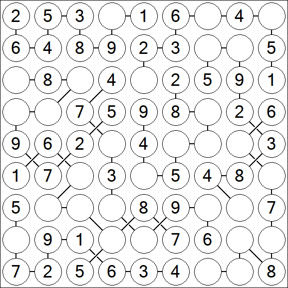 Chain Sudoku - Easy