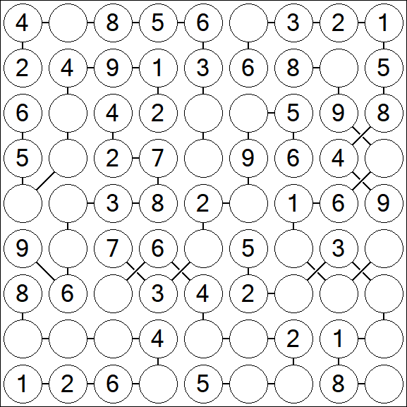 Chain Sudoku - Easy