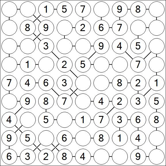 Chain Sudoku - Easy
