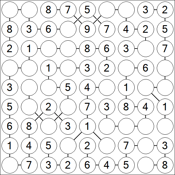 Chain Sudoku - Einfach