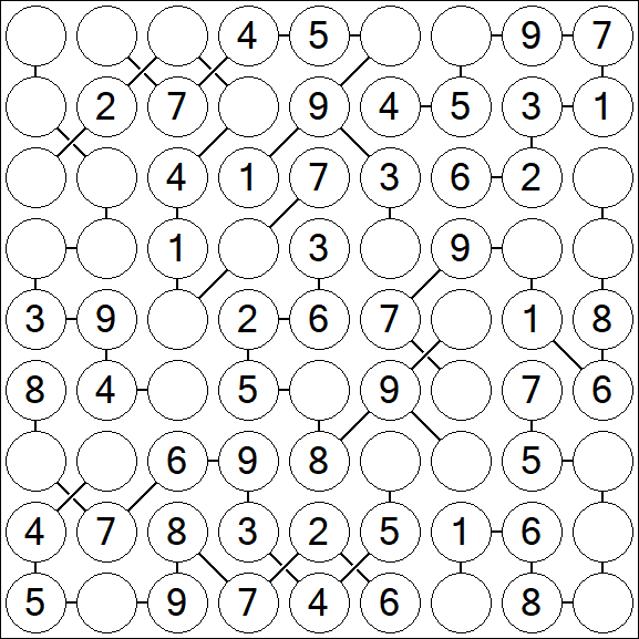 Chain Sudoku - Einfach