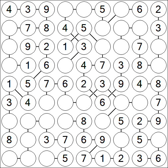 Chain Sudoku - Easy