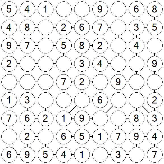 Chain Sudoku - Easy