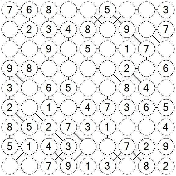 Chain Sudoku - Easy