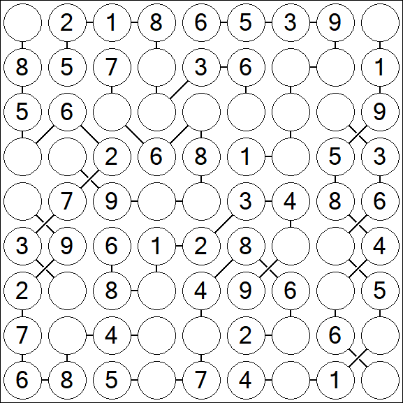 Chain Sudoku - Easy