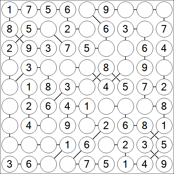 Chain Sudoku - Easy