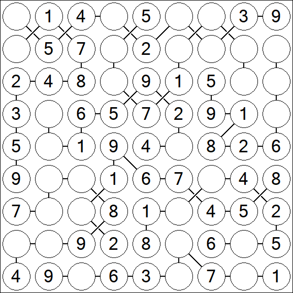 Chain Sudoku - Easy