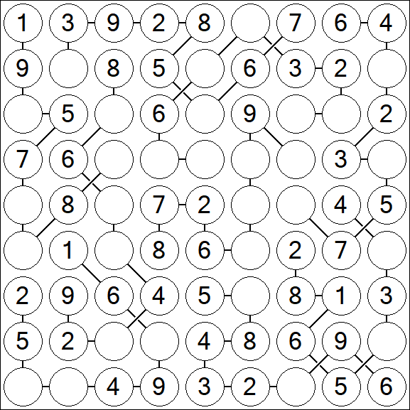 Chain Sudoku - Easy