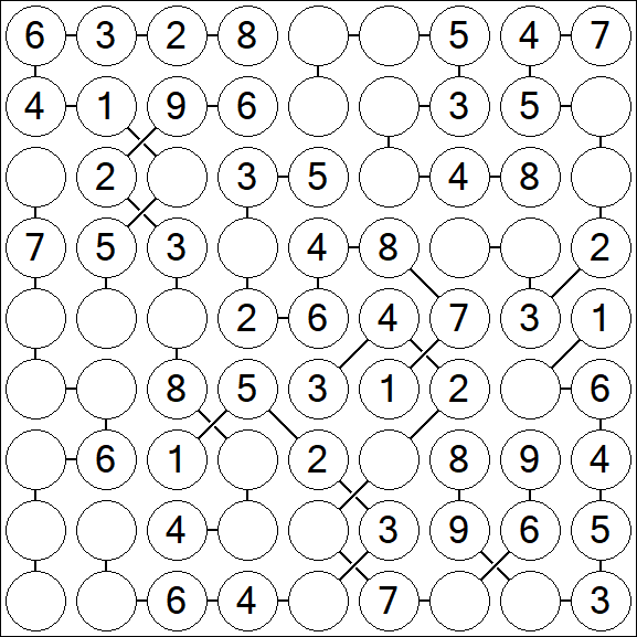 Chain Sudoku - Easy