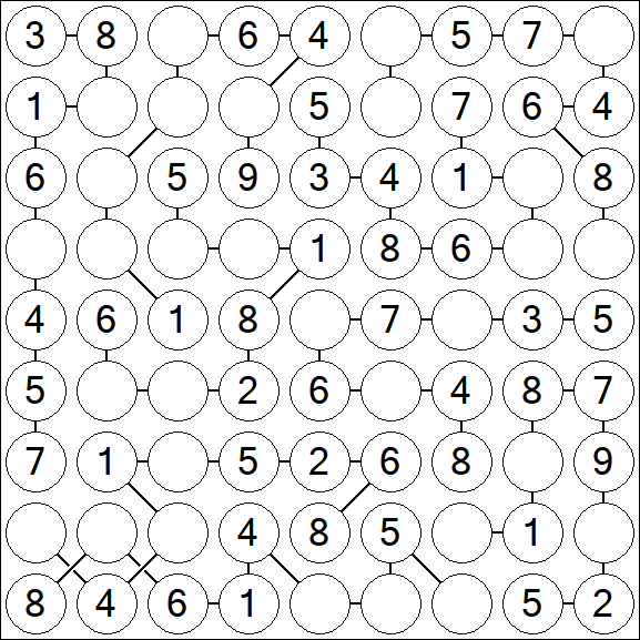 Chain Sudoku - Easy