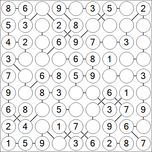 Chain Sudoku - Easy