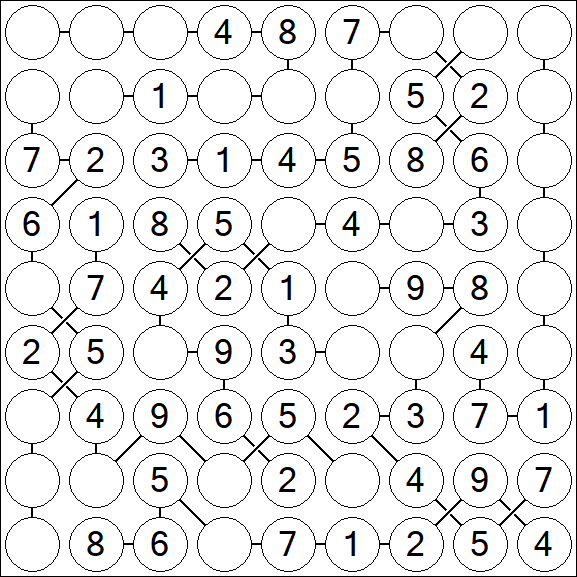 Chain Sudoku - Easy