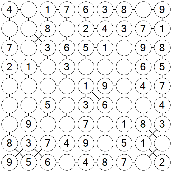 Chain Sudoku - Easy