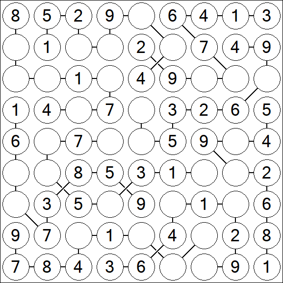Chain Sudoku - Easy