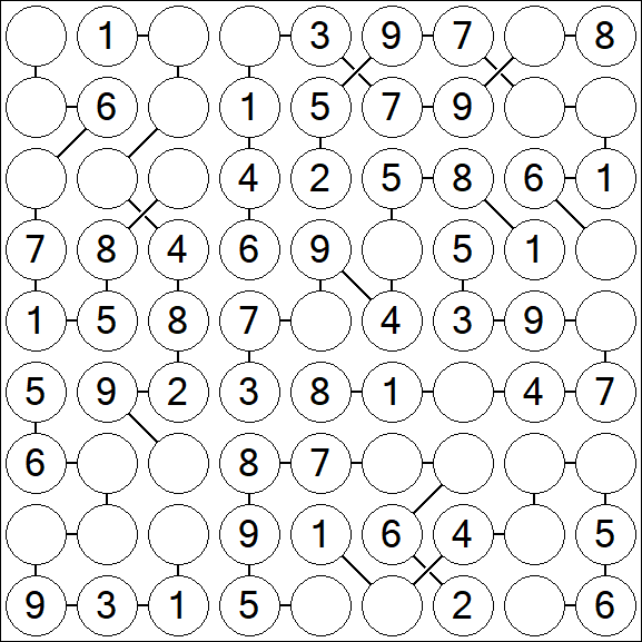 Chain Sudoku - Easy