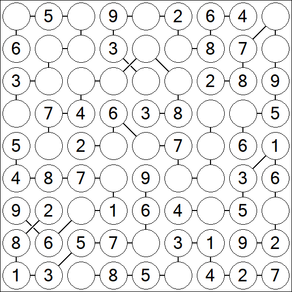 Chain Sudoku - Easy