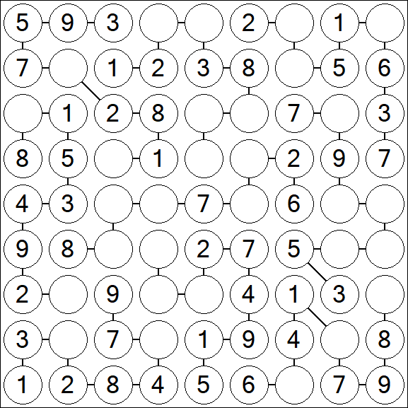 Chain Sudoku - Easy