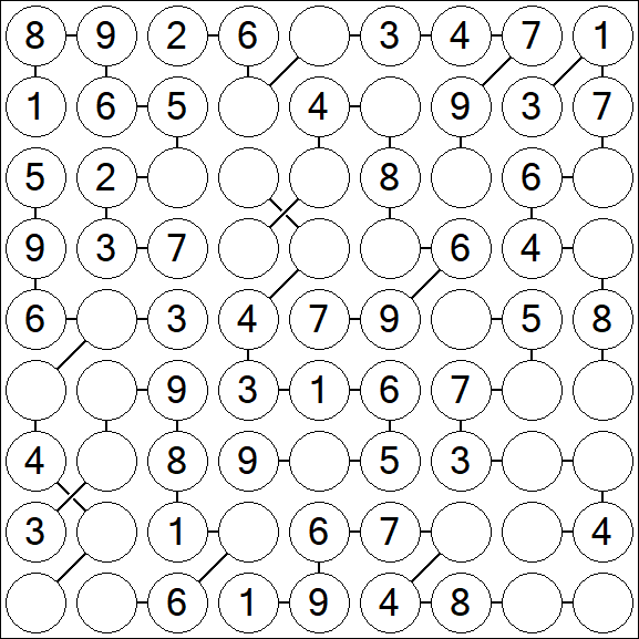Chain Sudoku - Easy