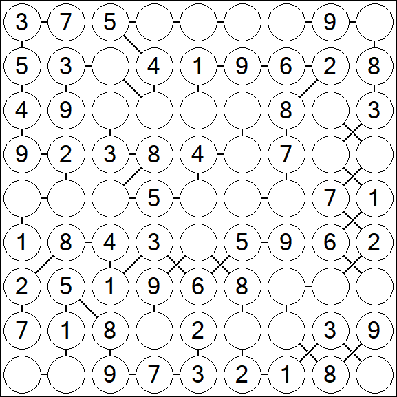 Chain Sudoku - Easy