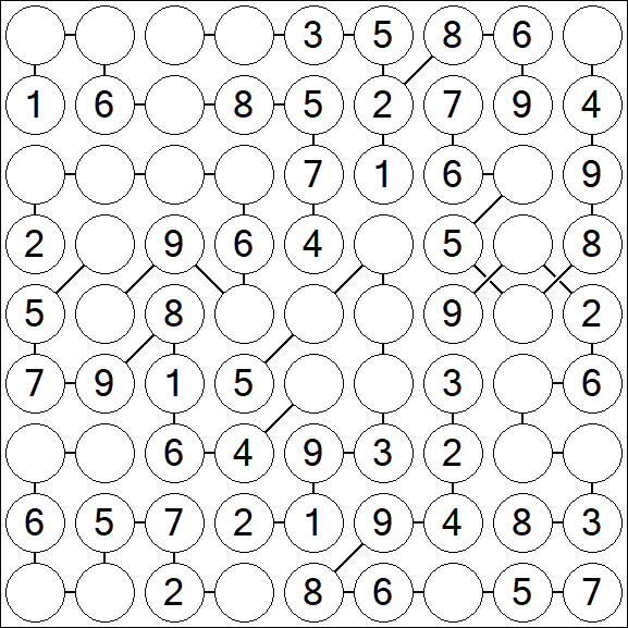 Chain Sudoku - Easy