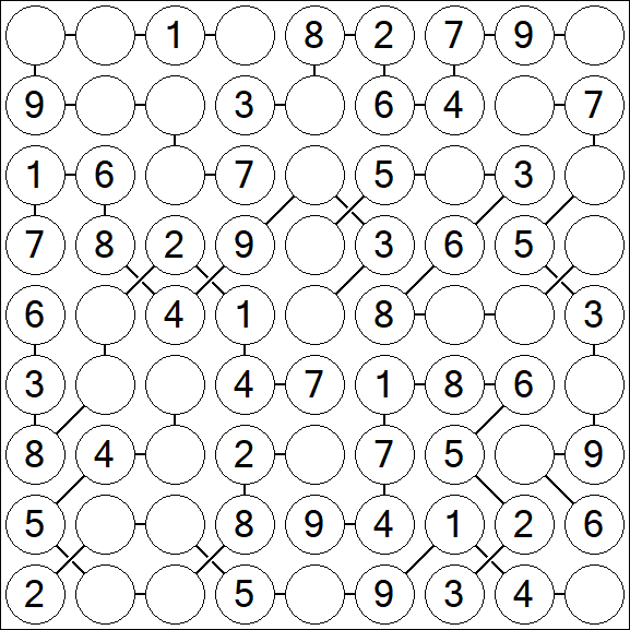 Chain Sudoku - Easy
