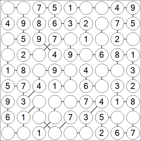 Chain Sudoku - Easy