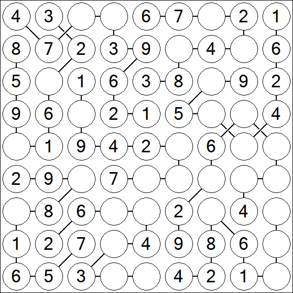 Chain Sudoku - Easy