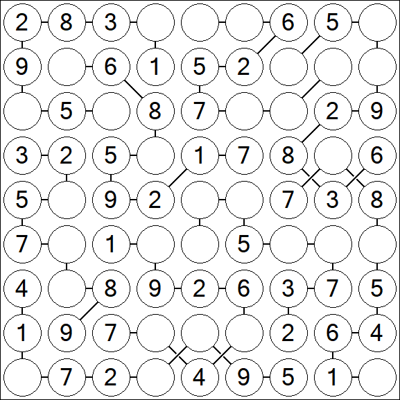 Chain Sudoku - Easy