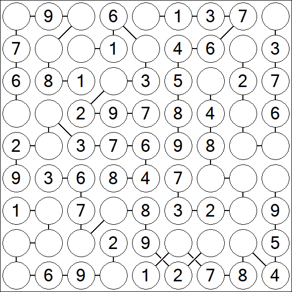 Chain Sudoku - Easy