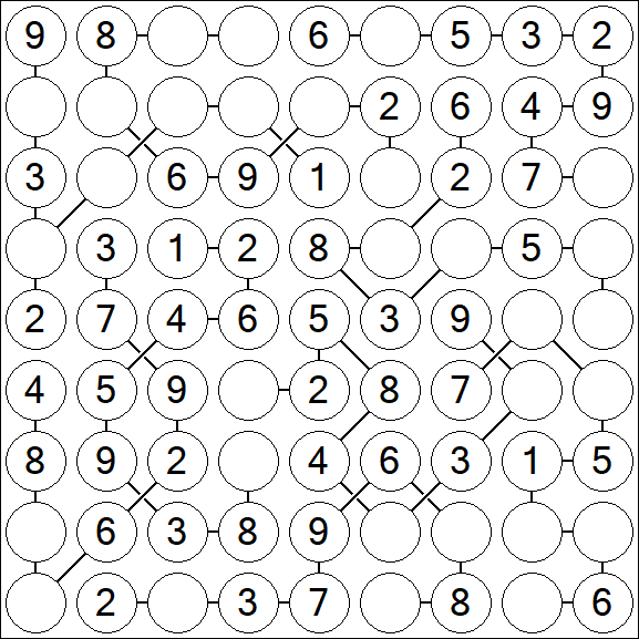 Chain Sudoku - Simple