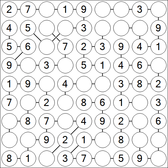 Chain Sudoku - Simple