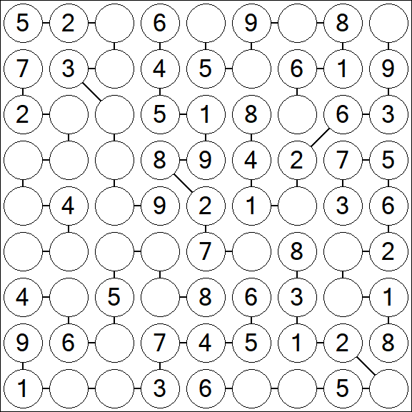 Chain Sudoku - Easy