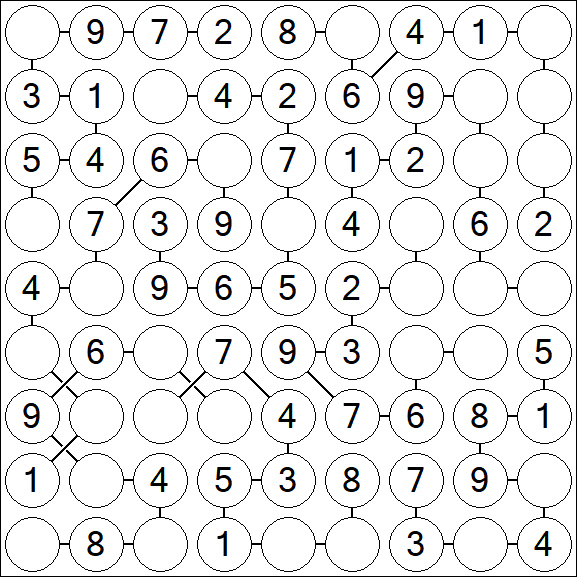 Chain Sudoku - Simple