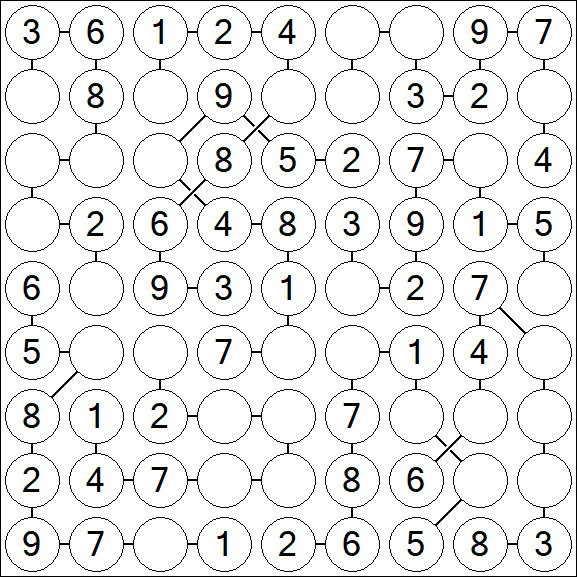 Chain Sudoku - Simple