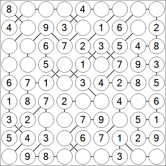 Chain Sudoku - Simple