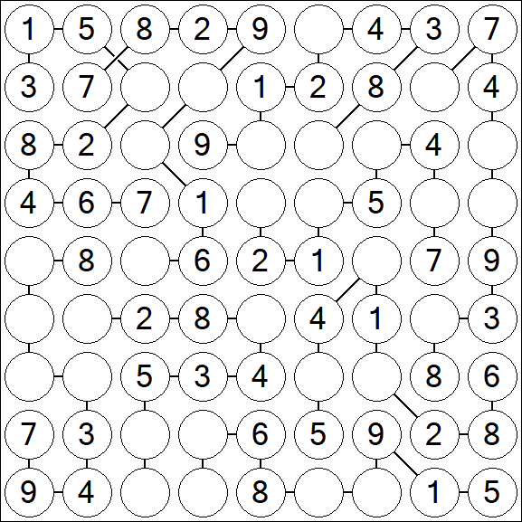 Chain Sudoku - Simple