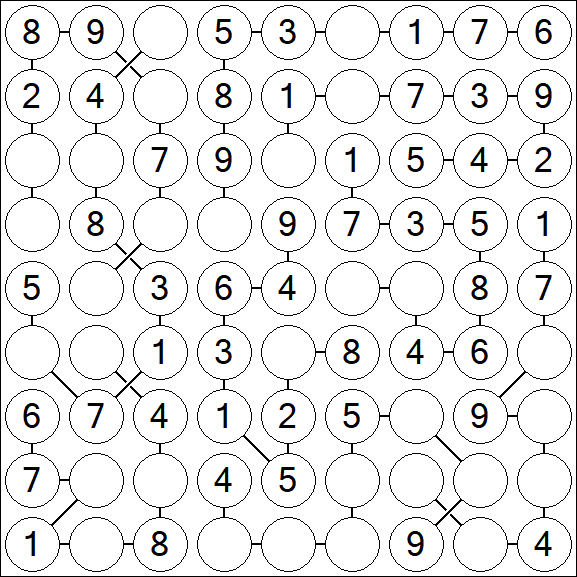 Chain Sudoku - Simple