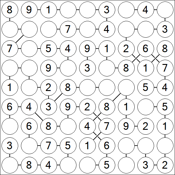 Chain Sudoku - Fácil