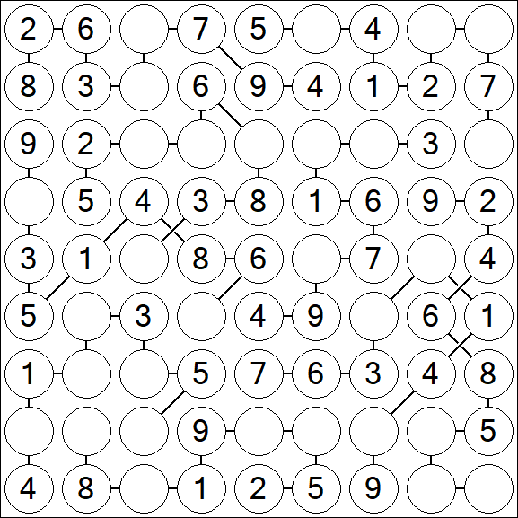 Chain Sudoku - Simple