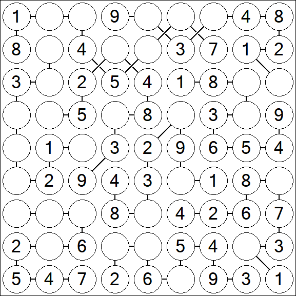 Chain Sudoku - Simple