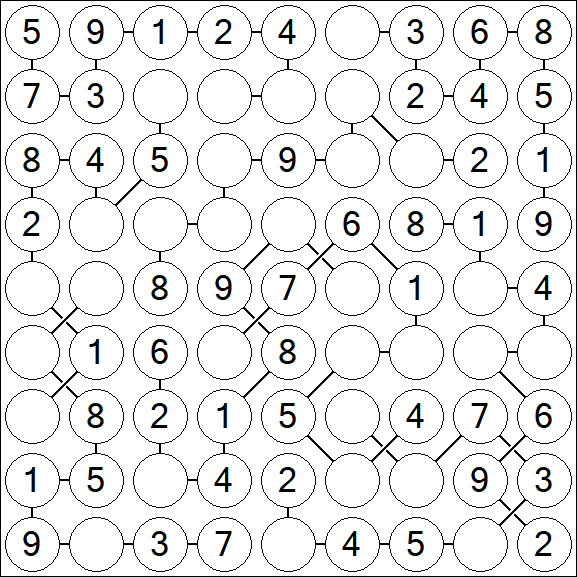 Chain Sudoku - Simple