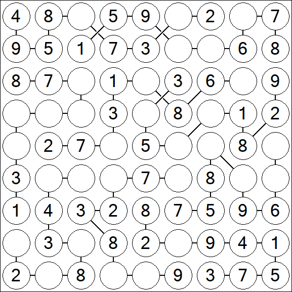 Chain Sudoku - Einfach