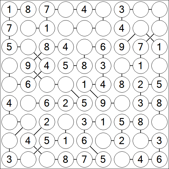 Chain Sudoku - Einfach