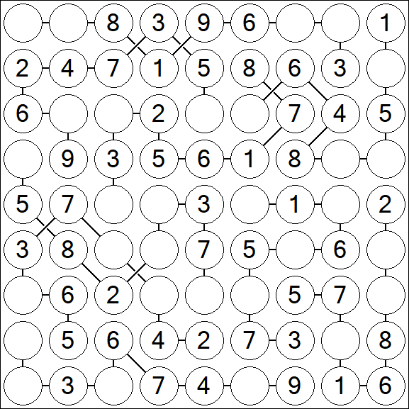Chain Sudoku - Einfach