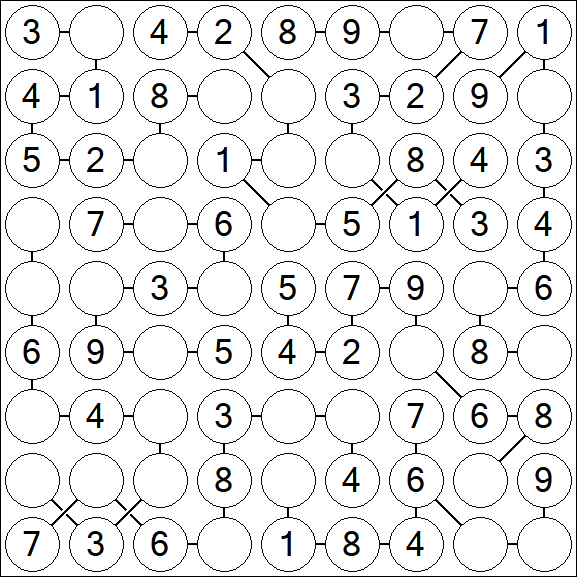 Chain Sudoku - Simple