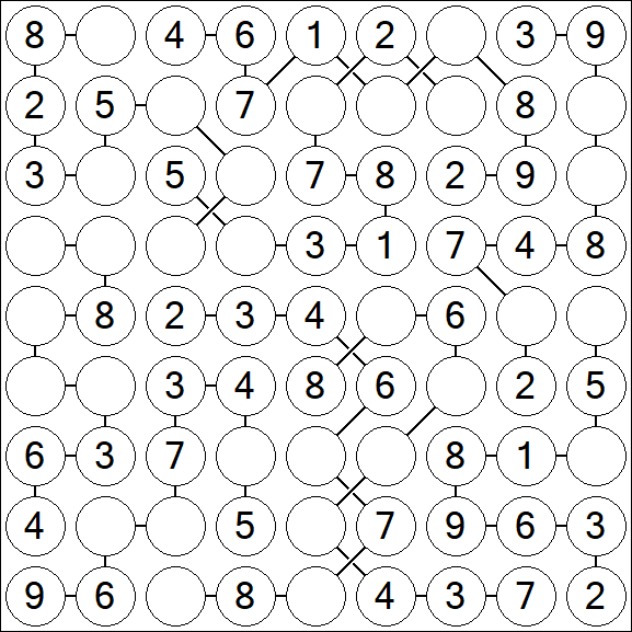 Chain Sudoku - Simple