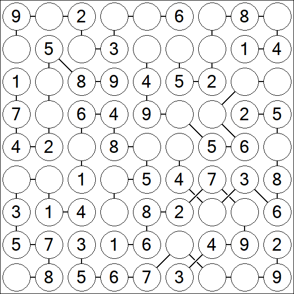 Chain Sudoku - Simple