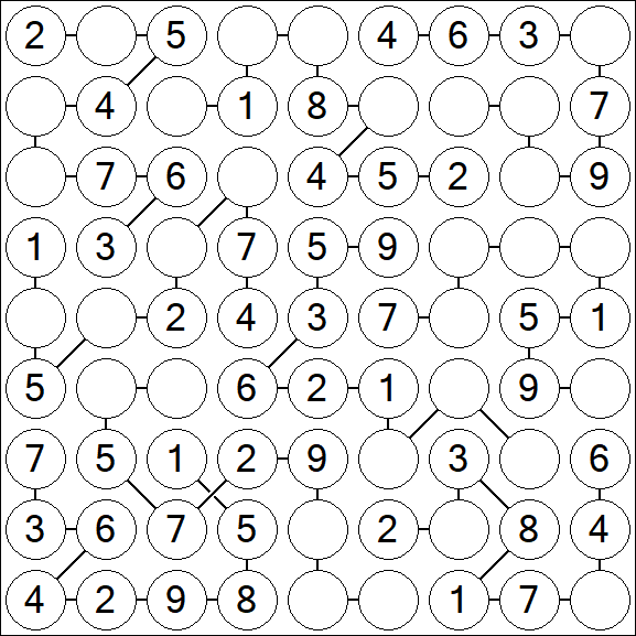 Chain Sudoku - Simple