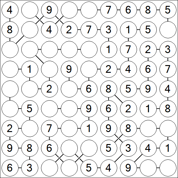 Chain Sudoku - Simple
